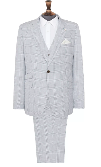 skinny fit check jacket f